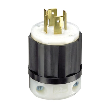 Eaton Wiring Devices Leviton Industrial Nylon Grounding Locking Plug L14-20P 18-10 AWG 3 Pole 4 Wire 02411-0PB